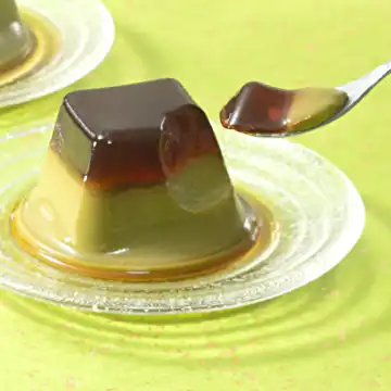 黒糖わらび抹茶プリンの画像